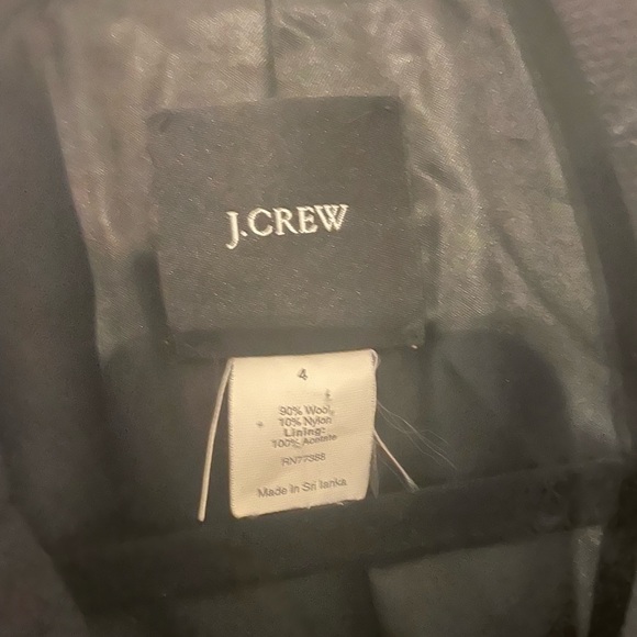 J. Crew Black Wool Coat - Picture 3 of 3